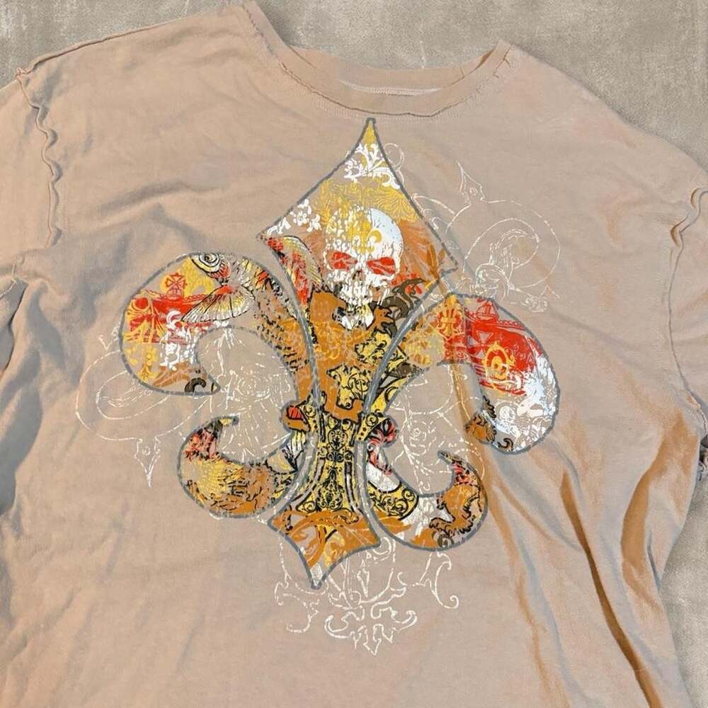 Cremieux Fleur De Lis Skull Graphic T-Shirt XL